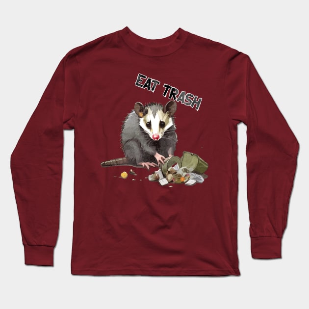 OPOSSUM - Let's Eat Trash & Get Hit By A Car Long Sleeve T-Shirt by Moulezitouna